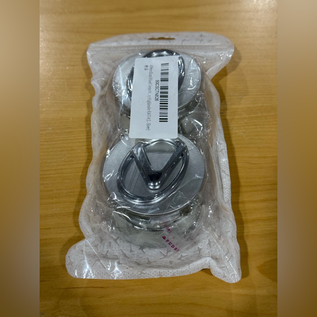 4x 62mm Wheel Center Hub Caps Silver & Chrome. New